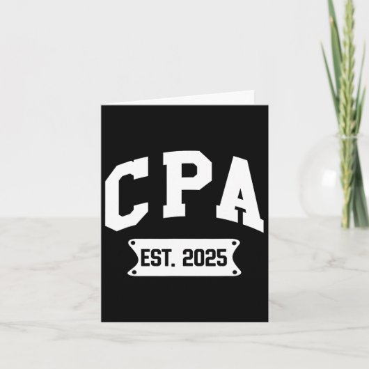 Cpa Est 2025公認会計士卒業 カード (正面)