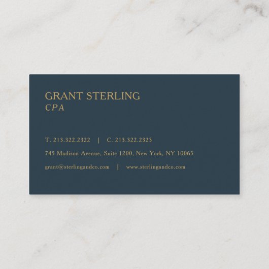 CPA Nautical Compass  名刺 (裏面)