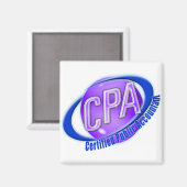 CPA ORB SWUSHロゴ公認会計士 マグネット (正面/裏面)