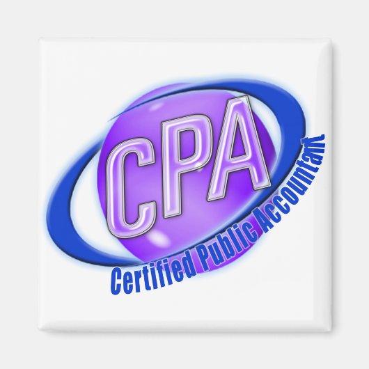 CPA ORB SWUSHロゴ公認会計士 マグネット (正面)