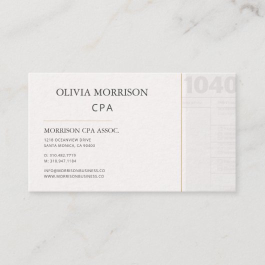 CPA Professional 名刺 (正面)