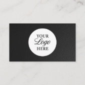 CPA Tax Accountant Preparer QR Code Faux Leather 名刺 (裏面)