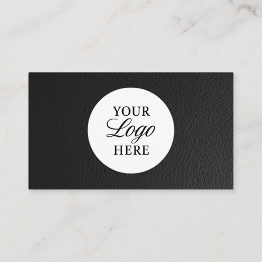 CPA Tax Accountant Preparer QR Code Faux Leather 名刺 (裏面)