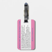 CPAPまたは荷物タグ運に対する医療アラート ラゲッジタグ (裏面縦)