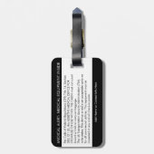 CPAPまたは荷物タグ運に対する医療アラート ラゲッジタグ (裏面縦)