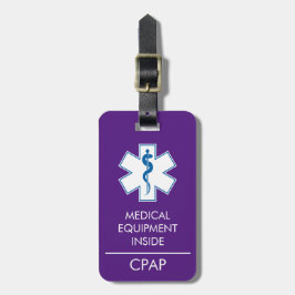 CPAPまたは荷物タグ運に対する医療アラート ラゲッジタグ
