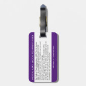 CPAPまたは荷物タグ運に対する医療アラート ラゲッジタグ (裏面縦)