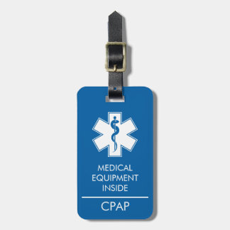 CPAPまたは荷物タグ運に対する医療アラート ラゲッジタグ