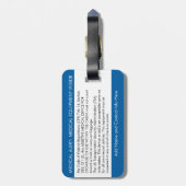 CPAPまたは荷物タグ運に対する医療アラート ラゲッジタグ (裏面縦)