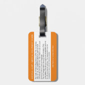 CPAPまたは荷物タグ運に対する医療アラート ラゲッジタグ (裏面縦)