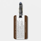 CPAPまたは荷物タグ運に対する医療アラート ラゲッジタグ (裏面縦)