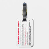 CPAP睡眠時無呼吸認識度移動 ラゲッジタグ (裏面縦)