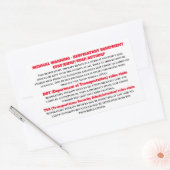 CPAP睡眠時無呼吸警告症の看板棒 長方形シール (封筒)