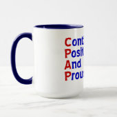CPAP =絶えず前向きおよび誇りを持った マグカップ (左)