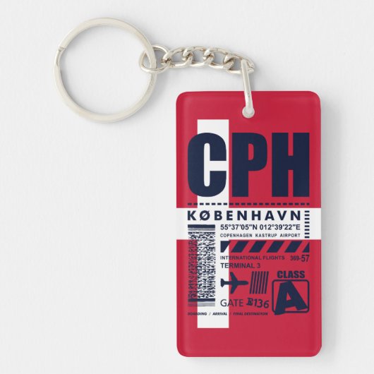 CPHコペンハーゲン空港 キーホルダー (正面)