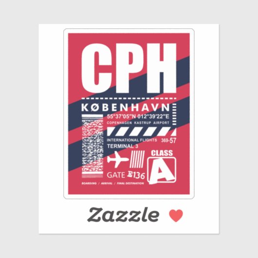 CPHコペンハーゲン空港 シール (シート)