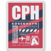 CPHコペンハーゲン空港 シール (正面)