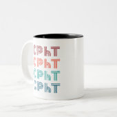 CPhT認定の薬局技術者製薬技術 ツートーンマグカップ (正面左)