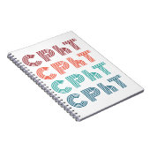 CPhT認定の薬局技術者製薬技術 ノートブック (右側)