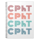 CPhT認定の薬局技術者製薬技術 ノートブック (正面)