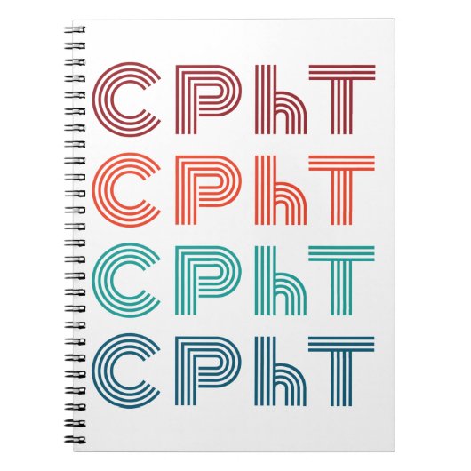 CPhT認定の薬局技術者製薬技術 ノートブック (正面)