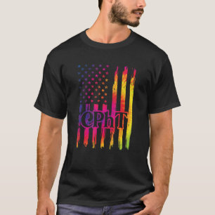 Cpht認定薬局技術者米国旗 Tシャツ