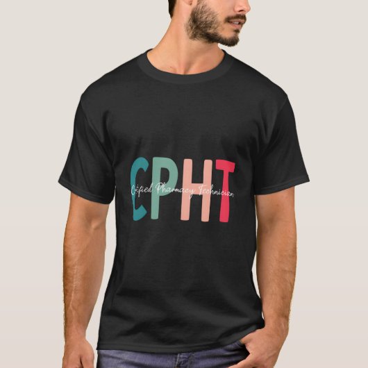Cpht認定薬局技術者 Tシャツ (正面)
