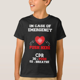 CPRおもしろいインストラクターCPR Instナースのための応急処置 Tシャツ