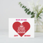 CPRなし、ケーキのみ – ダークユーモアナース ポストカード (スタンド正面)