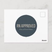 CPRなし、ケーキのみ – ダークユーモアナース ポストカード (裏面)