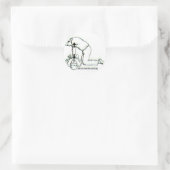 CPRのステッカー ラウンドシール (バッグ)