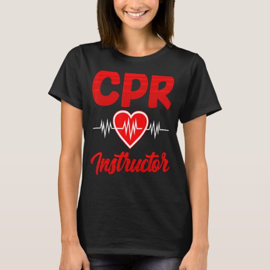 Cprインストラクターコースコーチエ気にマージェンシーファーストA Tシャツ (正面)