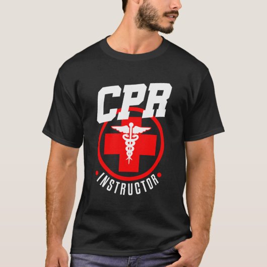 Cprインストラクター先生応急手当Aedトレーナーおもしろい Tシャツ (正面)
