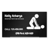 🚑 CPRインストラクター応急処置 マグネット名刺 (正面)