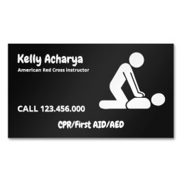 🚑 CPRインストラクター応急処置 マグネット名刺