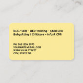 CPRトレーナー 名刺 (裏面)