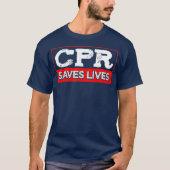 CPRライフイ救ブ救急医療隊員緊急サービスEMS Tシャツ (正面)