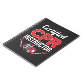 CPR認定インストラクターおもしろい医療従事者 ノートブック (左側)