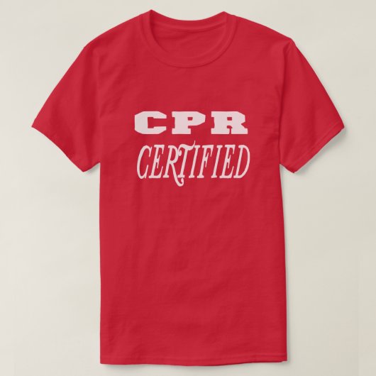 cpr認証のギフト tシャツ (デザイン正面)