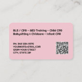 CPR Instructor Custom QR 名刺 (裏面)