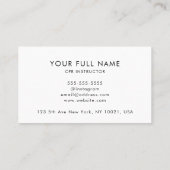 CPR QRコードモダン業務 名刺 (裏面)