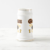 Cptnのドイツの飲むマグ ビールジョッキ (中央)