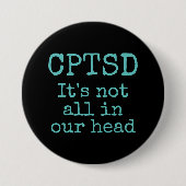 CPTSD button 缶バッジ (正面)