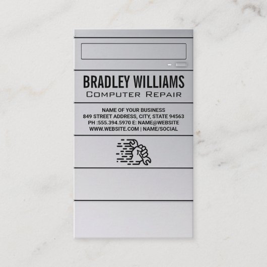 CPUエレクトロニクス |手のひら名刺レンチ 名刺 (正面)