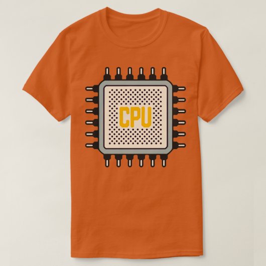 Cpuプロセッサ Tシャツ (デザイン正面)
