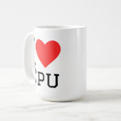 CPU大好き コーヒーマグカップ (正面左)