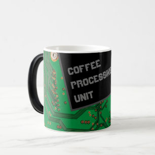 CPU – コーヒー処理ユニットおもしろいコーヒーマグ モーフィングマグカップ