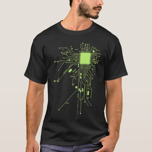 CPU Technology Nerd Computer Chip Informative Prog Tシャツ (正面)