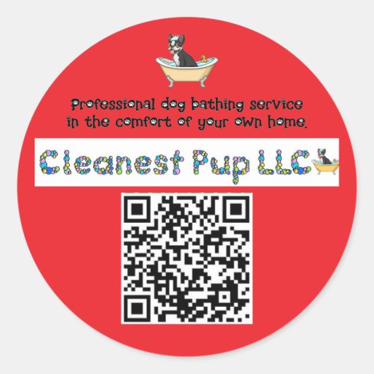 CPupステッカー ラウンドシール (正面)