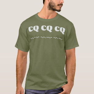 CQ CQ CQ Morse Code Themed Ham Amuter Radio Tシャツ